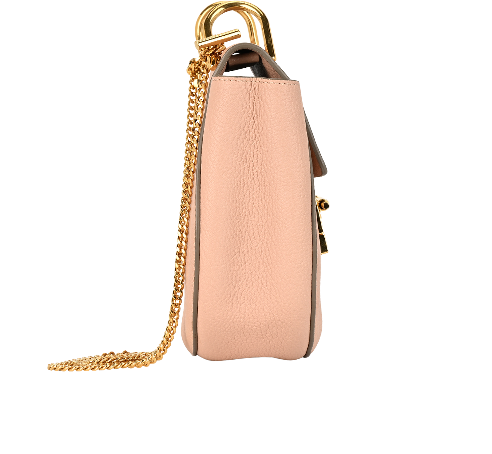 Mini Drew Backpack, &pound;260, Handbags, Pink, Leather, Side view